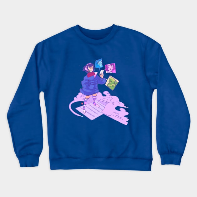 Cold Connection Crewneck Sweatshirt by Mirkytea